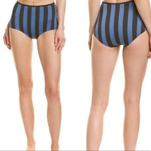 NWT solid & striped bikini bottom